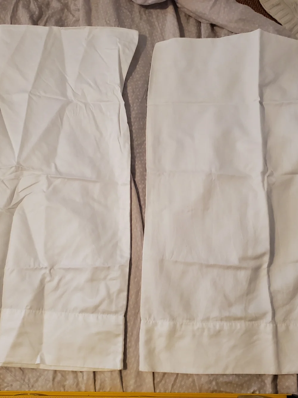 Hudson Park Full Size White Cotton Bedding Lot - 4 Mattress Covers, 1 Sheet, 7 P